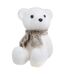 Statuette Déco Ours Assis Polaire 19cm Blanc-1