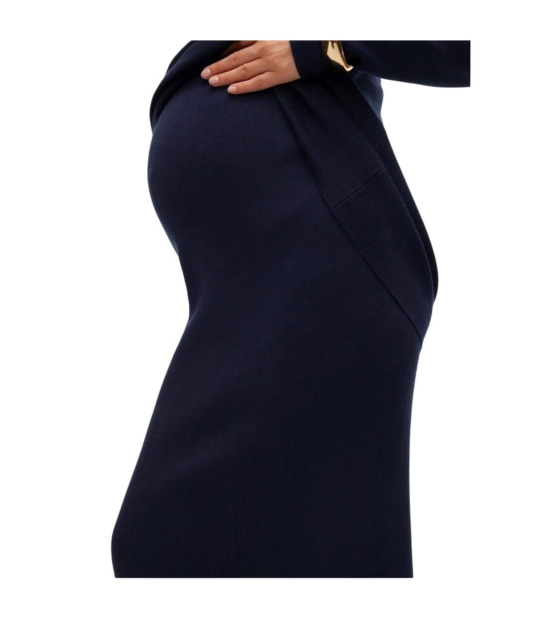 Jupe Tube Femme Bleu Marine Foncé Mamalicious-4