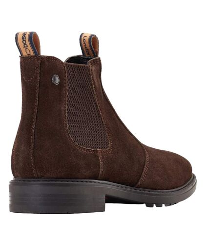 Bottines chelsea nelson homme marron Base London