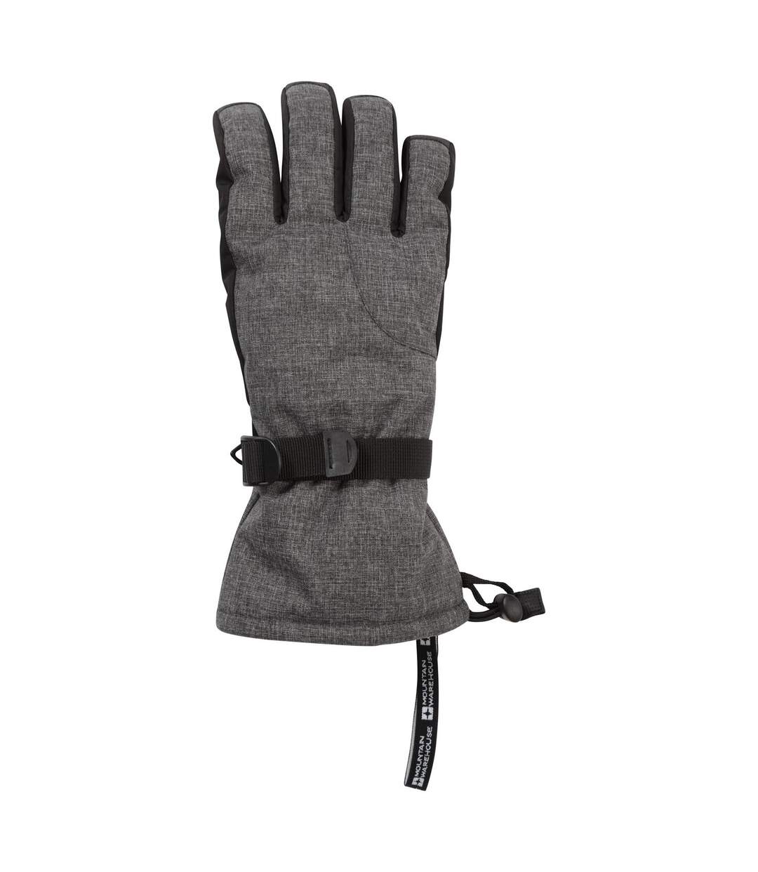 Mens lodge ski gloves grey Mountain Warehouse-1