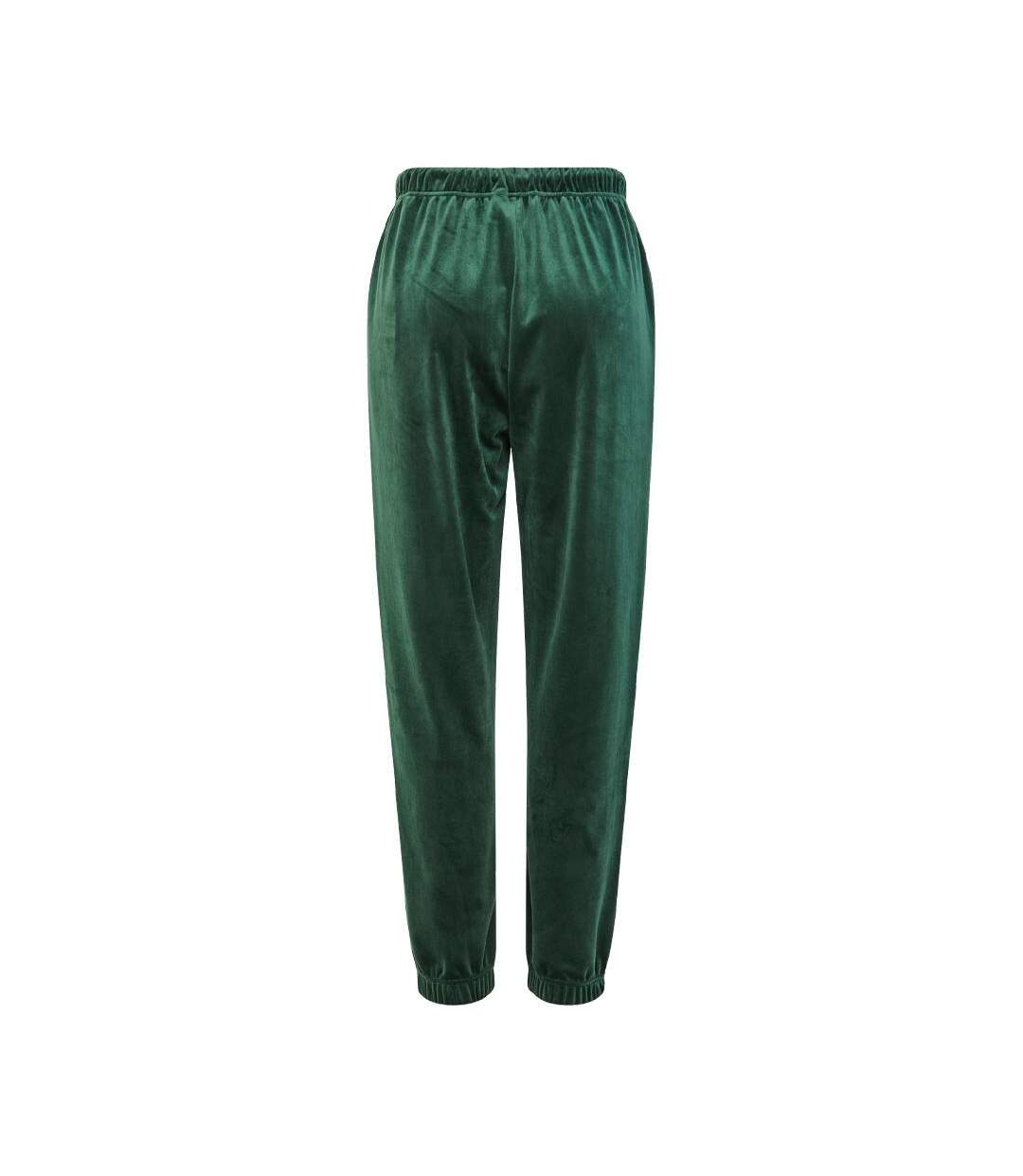 Jogging velours vert femme pieces pcsilli - l-2
