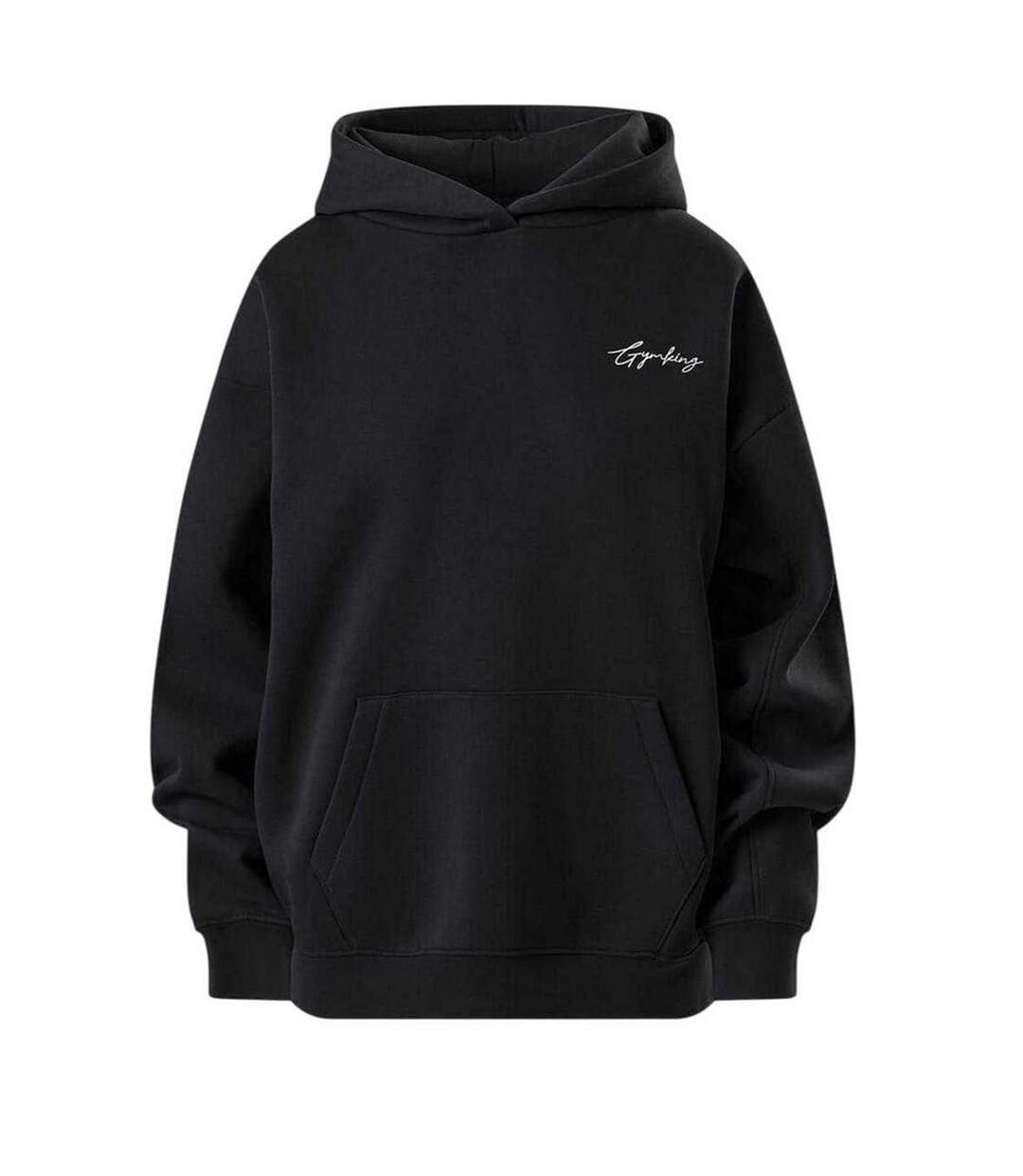 Sweat À Capuche Motif/style Graphique Adulte Noir Gym King-2
