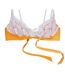 Womens/ladies Medusa Two Tone Bikini Top Yellow Panos Emporio-4