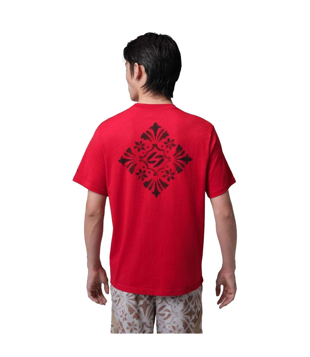 Mens Air Jordan Luka Gfx T-shirt Red Black Nike-2