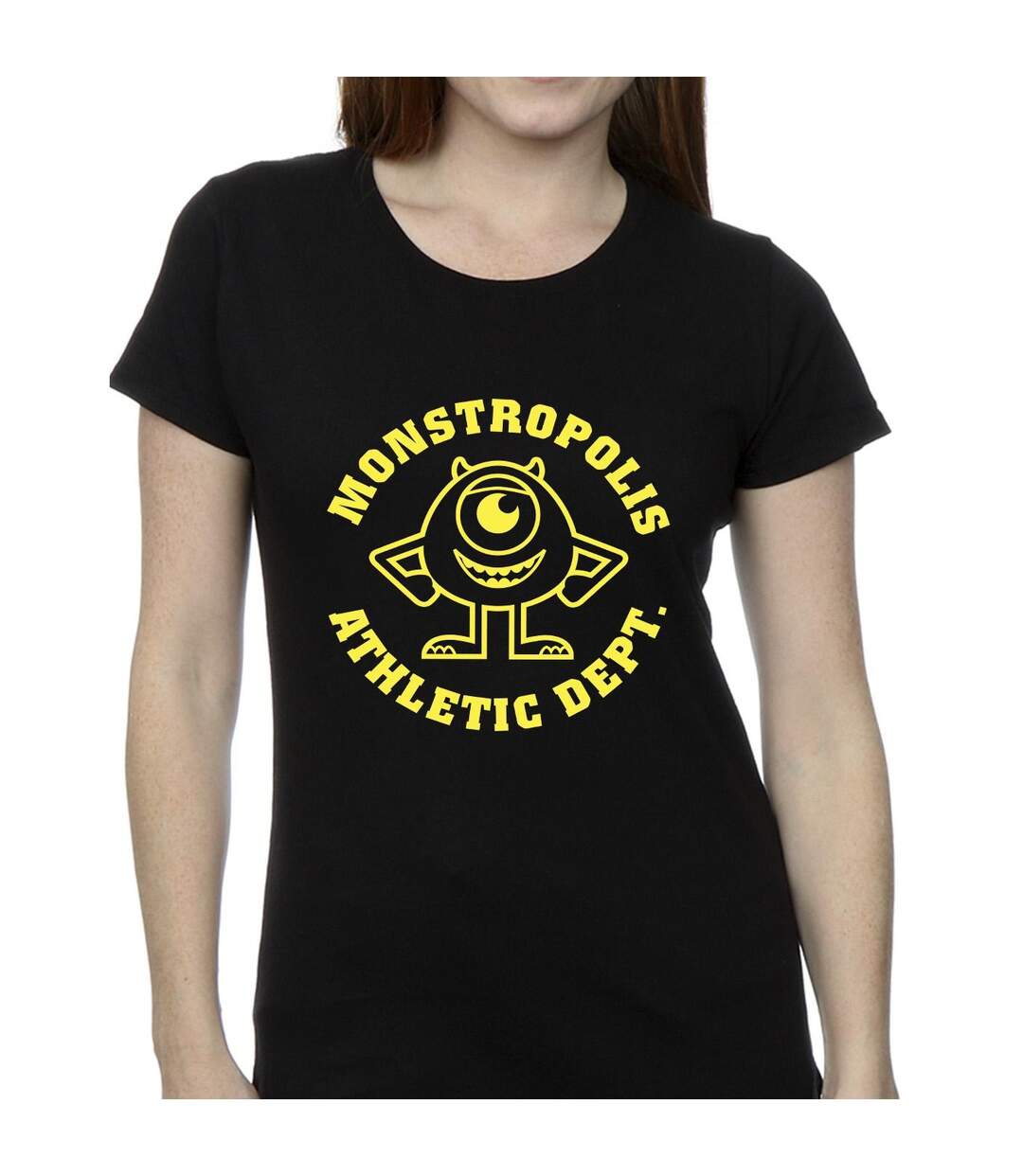 Disney T-shirt en coton Monsters University Monstropolis Femmes/Dames (Noir) - UTBI49517-3