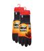 2 Pairs Mens Thermal Gloves with Protective Ribbed Cuff-2
