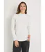 Pull chaud raglan col montant moucheté-1