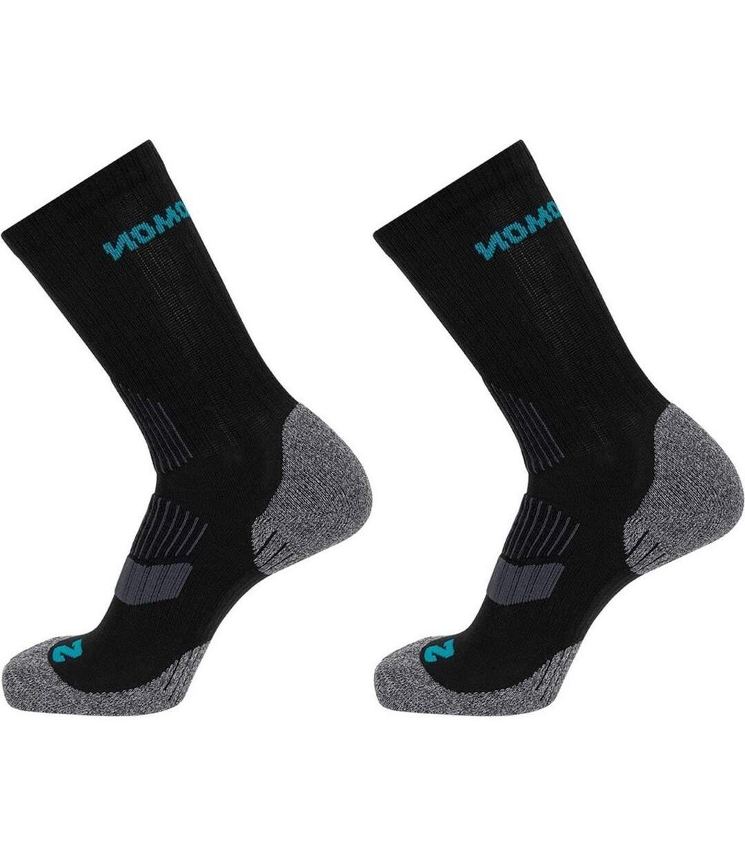Lot De 2  Chaussettes Femme Noir Gris Salomon-2