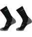 Lot De 2  Chaussettes Femme Noir Gris Salomon-2