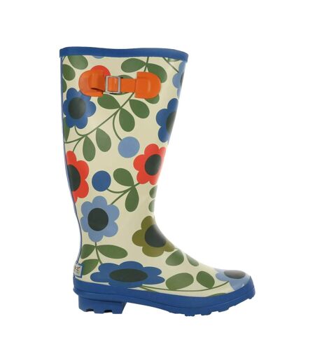 Bottes de pluie orla kiely femme bleu / vert Regatta