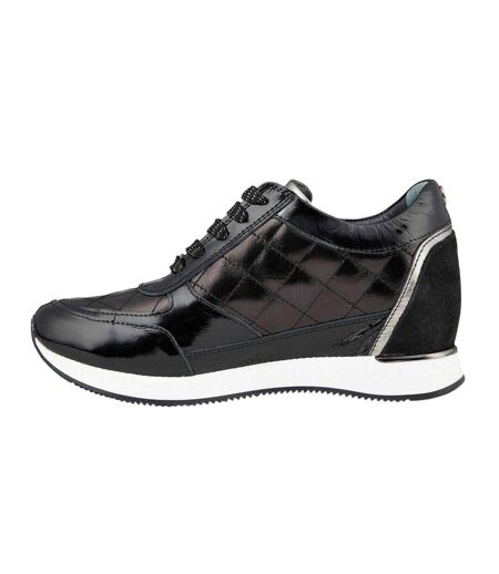 Baskets Motif/style Matelassé Femme Noir Mod