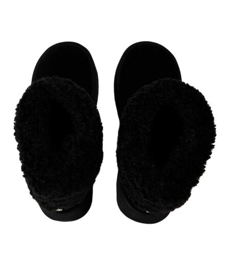 Womens/ladies St Moritz Suede Snug Fit Boots Black Steve Madden