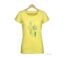 Tee-shirt Mayflower Dojo1 en coton jaune : l'éclat de la nature et son motif Herbier-2
