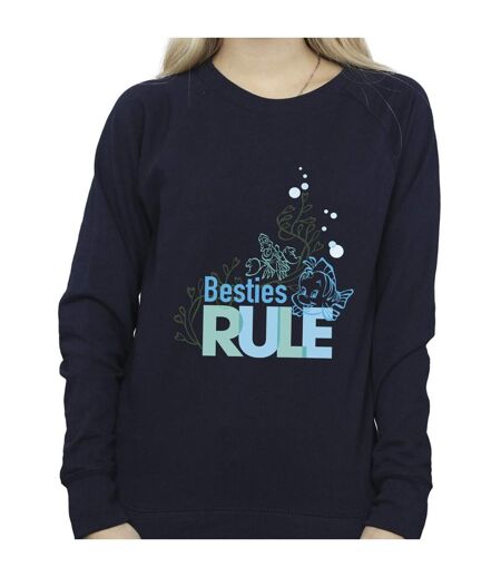 Disney Sweat Womens/Ladies The Little Mermaid Besties Sweatshirt (Bleu marine) - UTBI23414