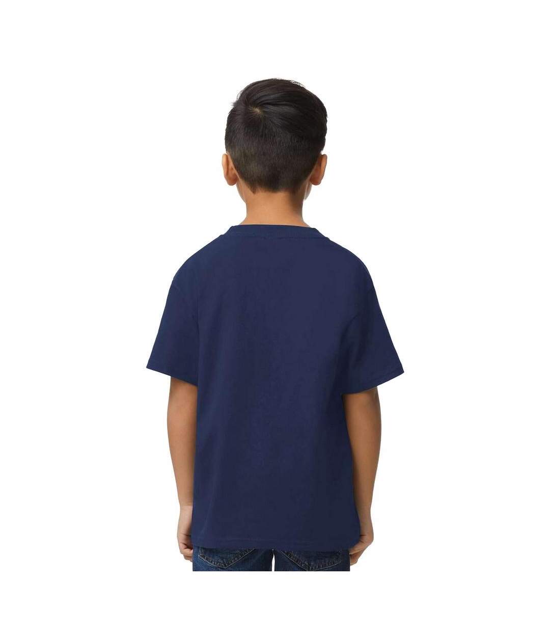 T-shirt Enfant Bleu Marine Gildan-2