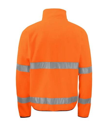 Mens Prio 6327 Class 3 Hi-vis Fleece Jacket Orange Black Projob