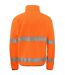 Mens Prio 6327 Class 3 Hi-vis Fleece Jacket Orange Black Projob-2