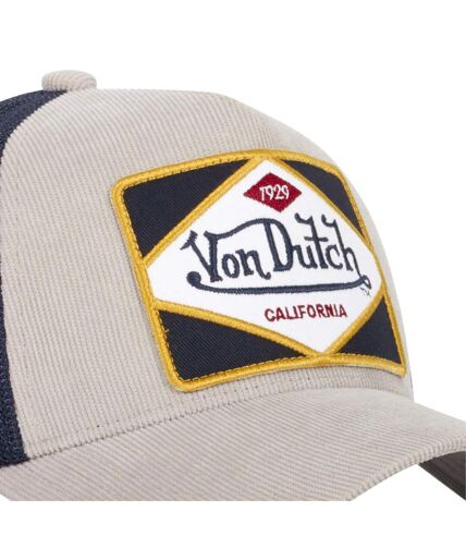 Casquette trucker avec filet en velours côtelé Vondutch