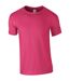 Mens softstyle ringspun t-shirt heliconia Gildan