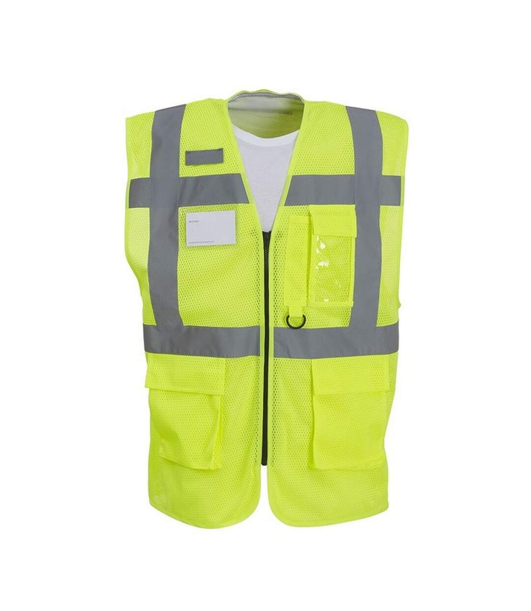 Mens executive mesh hi-vis vest yellow Yoko-1