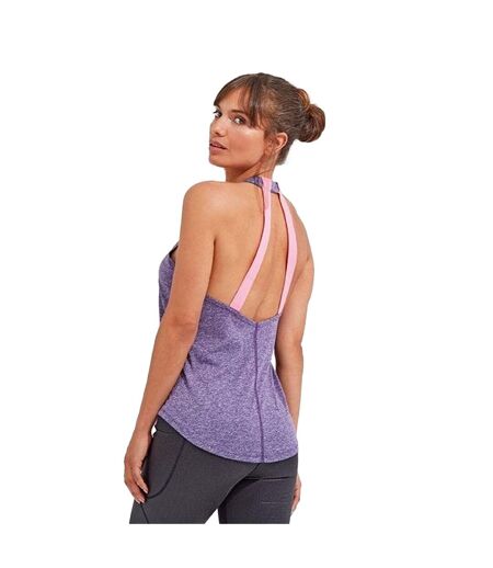 Tri Dri Womens/Ladies Double Strap Back Sleeveless Vest (Purple Melange) - UTRW6238