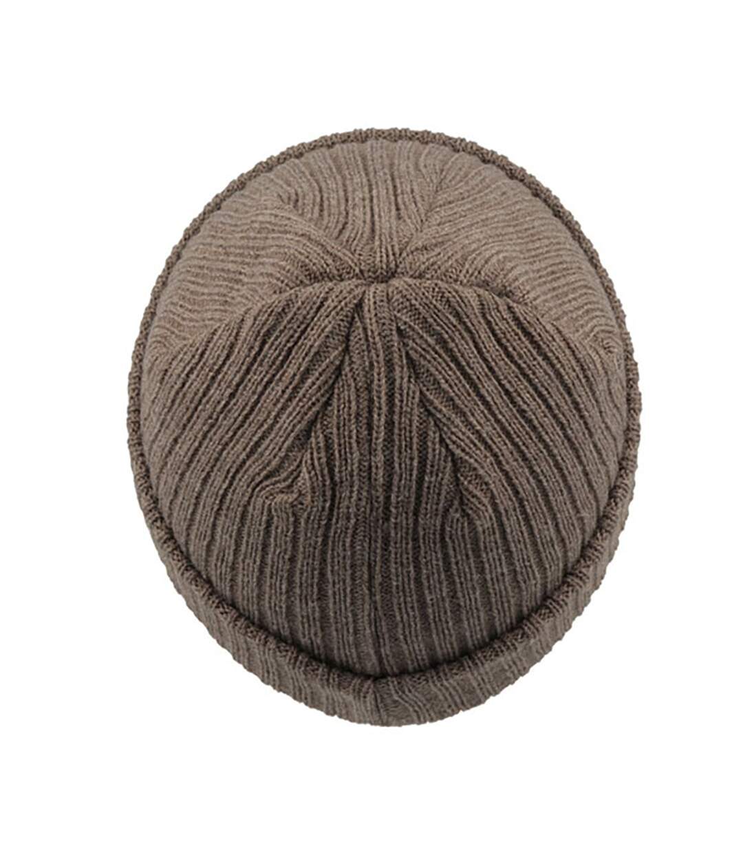 Atlantis Unisex Docker Short Beanie With Turn Up (Dove Grey Melange) - UTAB445-2