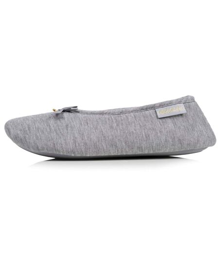 Isotoner Chaussons extra-light Ballerines femme jersey, semelle gomme antidérapante