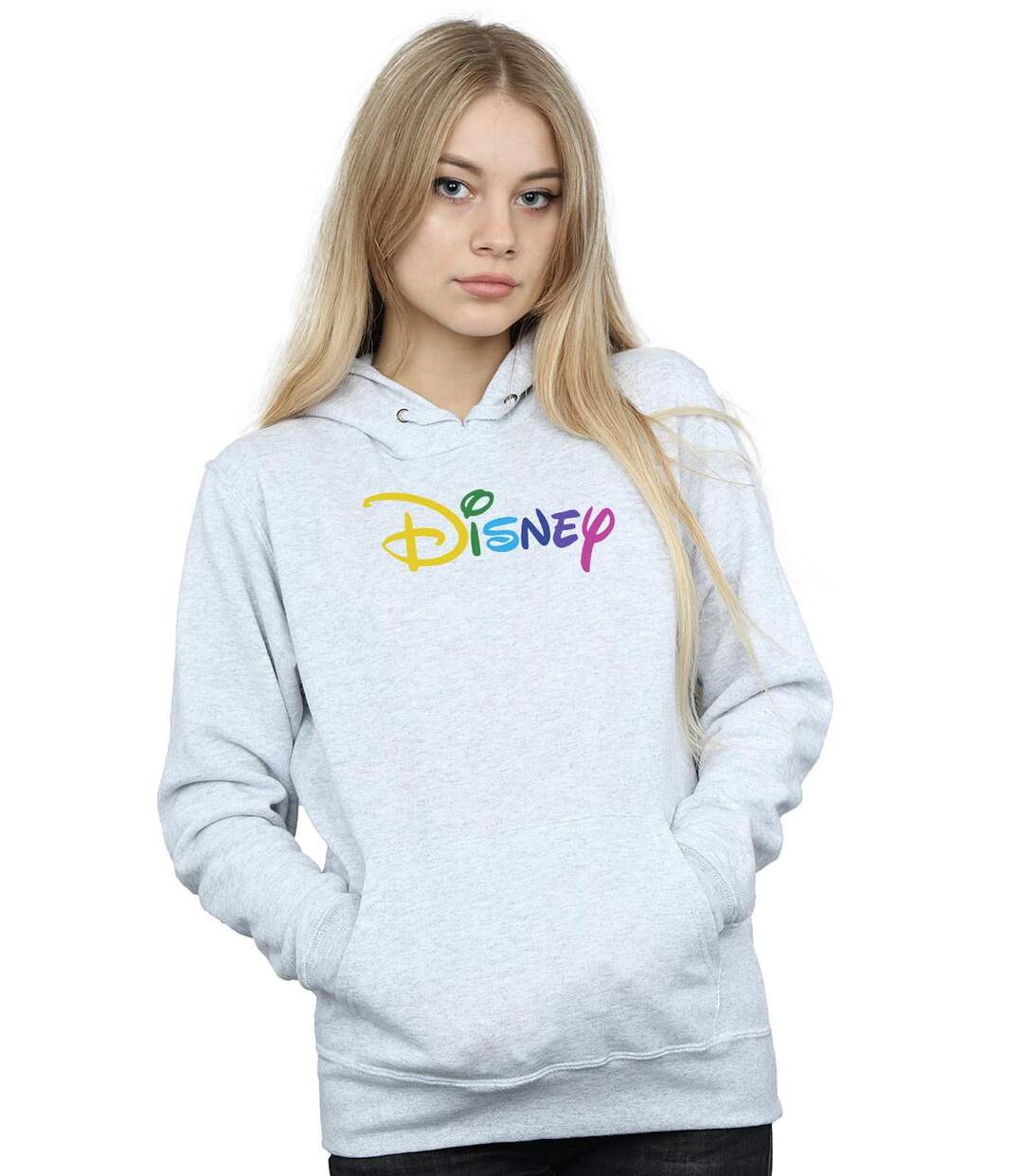 Disney - Sweat à capuche COLOUR LOGO - Femme (Gris chiné) - UTBI10861-2