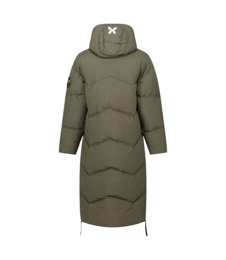 Womens/ladies Christian Lacroix Milhaud Longline Puffer Jacket Dark Khaki Regatta