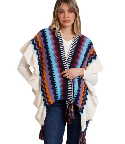 Poncho ouvert Volantes Admas