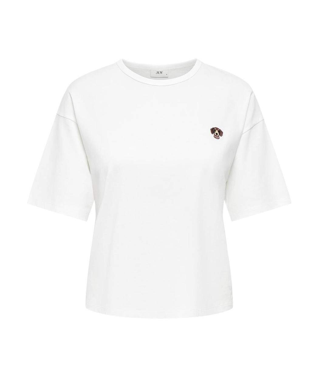T-Shirt blanc femme jdy cally-2