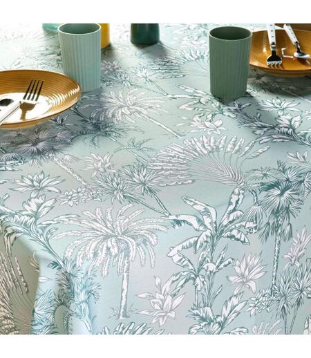 Nappe Antitache Imprimé Canarie 145x240cm Sauge