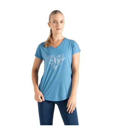 T-shirt calm femme bleu pâle Regatta