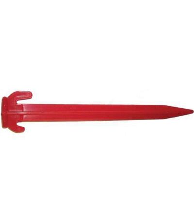 W4 Plastic 8in Tent Peg (Pack Of 5) (Red) (One Size) - UTMD419