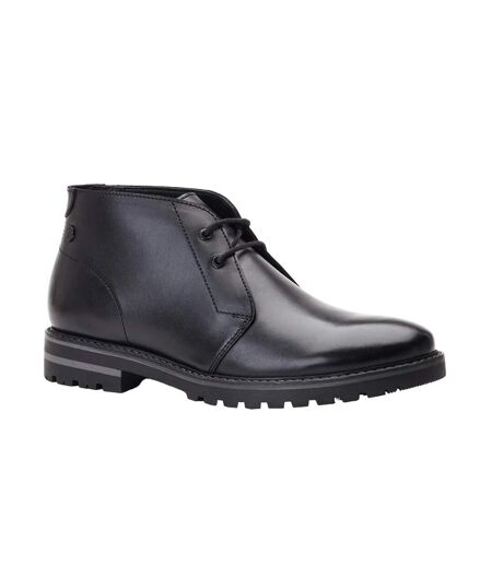 Bottines chukka swan homme noir Base London