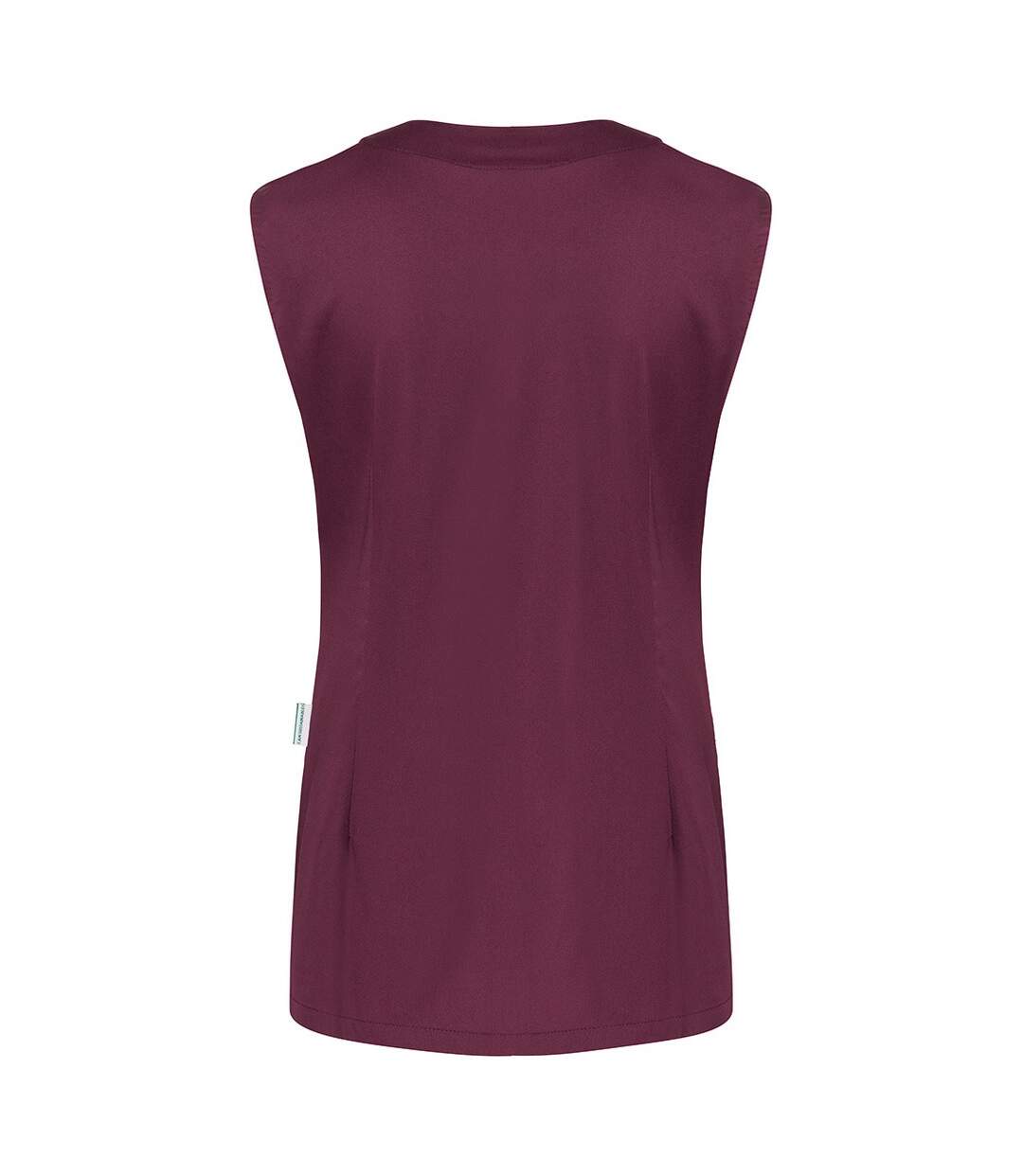 Womens/ladies Essential Sleeveless Work Tunic Aubergine Karlowsky-2