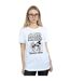 Disney Womens/Ladies Mickey Mouse Steamboat Willie Cotton Boyfriend T-Shirt (Blanc) - UTBI47711-2