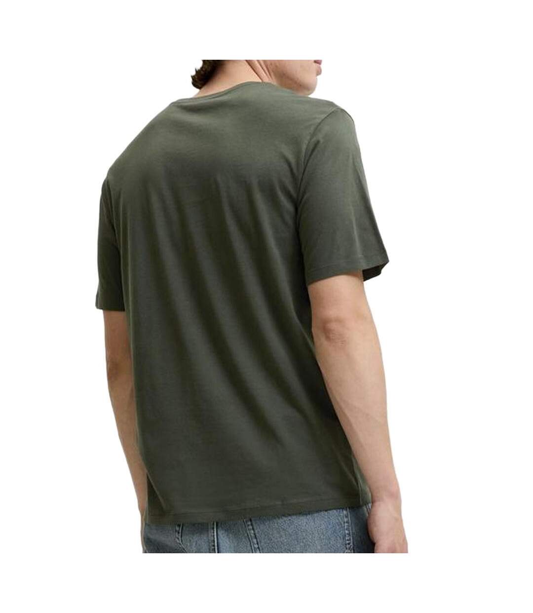 T-Shirt vert homme jack & jones hurban-2