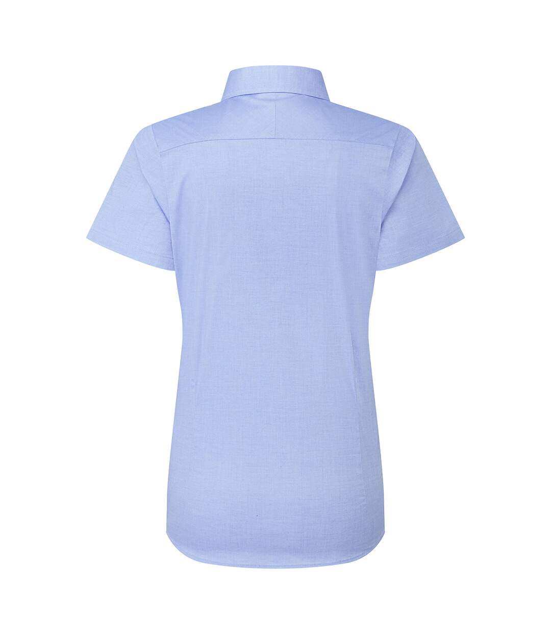 Womens/ladies supreme oxford short-sleeved formal shirt oxford blue Premier-2