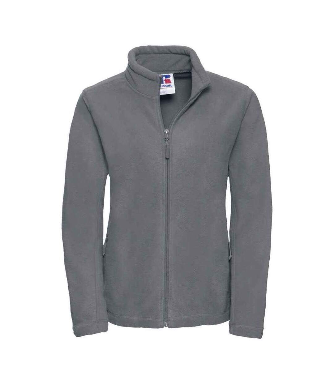 Womens/ladies outdoor fleece jacket convoy grey Russell