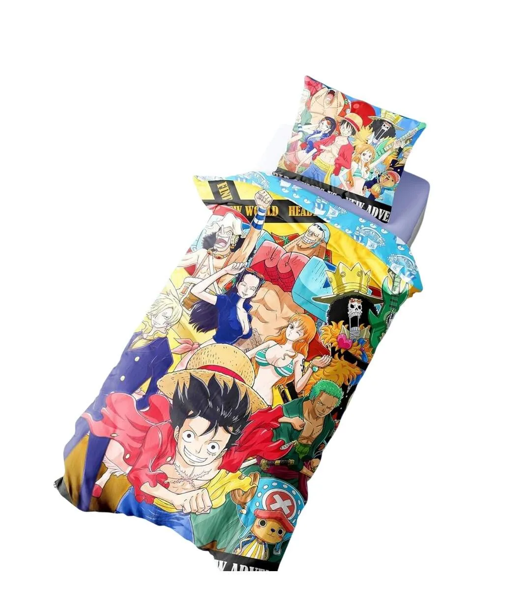 Straw Hat Crew Luffy Reversible Duvet Set Multicoloured One Piece-3
