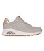 Baskets Uno Stand On Air Femme Beige Taupe Or Métallisé Skechers-3
