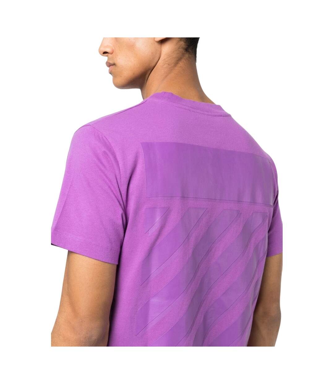 T-shirt Motif/style Diagramme Homme Mauve Orchidée Off-White-4