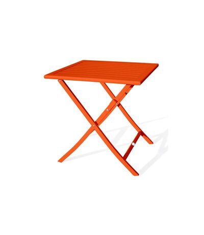 Table de Jardin Pliante Marius 70cm Orange