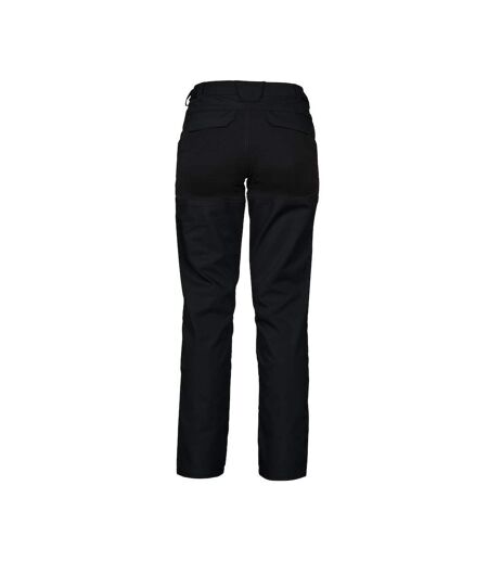 Womens/ladies Stretch Cargo Trousers Black Projob