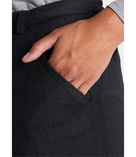 Pantalon taille semi-élastiquée droit
