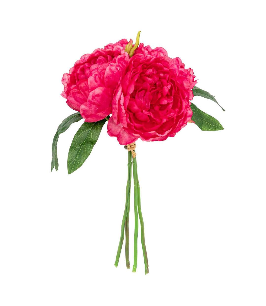 Bouquet de Fleurs 4 Pivoines 30cm Rose Blush-1