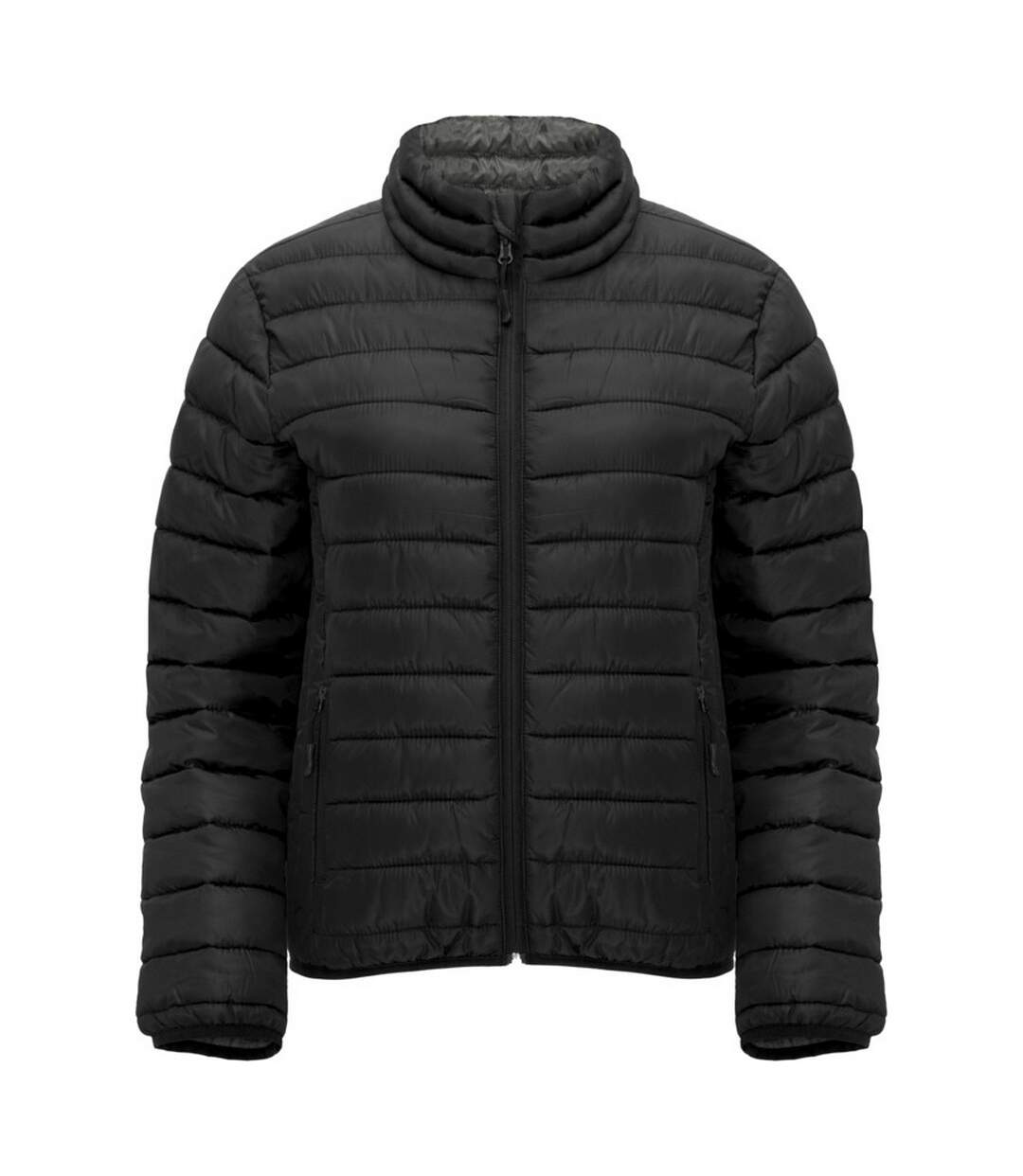 Womens/ladies Finland Insulated Jacket Solid Black Roly-1