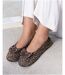Isotoner Chaussons Ballerines femme suédine, semelle souple, mousse à mémoire forme-2