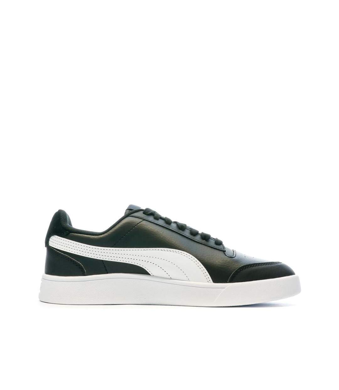 Baskets blanche/noir homme puma shuffle-2